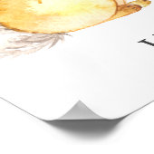 Sweet Baby Girl Bunny Baby Dusche Poster (Ecke)