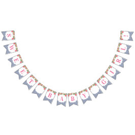 Sweet Baby Girl Citrus Spanish Tiles Baby Dusche Wimpelkette