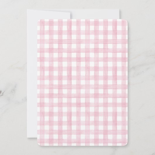 Sweet Baby Girl Fawn Baby Dusche Party Einladung (Rückseite)