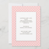 Sweet Baby Girl in Pink Einladung (Rückseite)