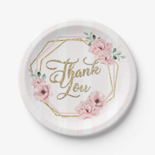 Sweet Baby Girl Party Teller (Vorderseite)