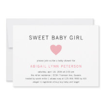 Sweet Baby Girl Pink Niedliches Baby Dusche
