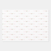 Sweet Baby Girl Sortiment von rosa Wrapping Paper Geschenkpapier Set (Vorderseite)