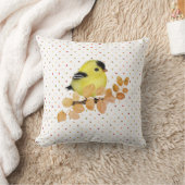 Sweet Baby Goldfinch Bird Throw Kissen (Decke)