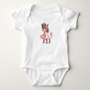 Sweet Baby Horse Foal mit Kleid Strampler