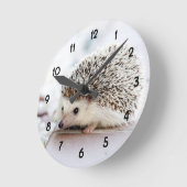 Sweet Baby Igel Runde Wanduhr (Winkel)