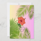 Sweet Baby in Bloom, flowers & fruit baby shower Einladung (Rückseite)