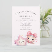 Sweet Baby ist ein Brechen Einladung (Stehend Vorderseite)