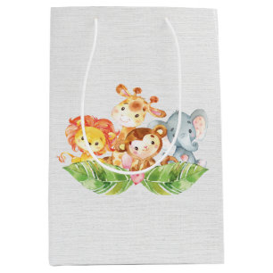 Sweet Baby Jungle Animals Mittlere Geschenktüte