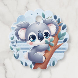 Sweet Baby Koala - Favor Tag Geschenkanhänger