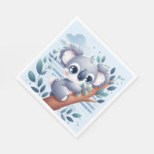 Sweet Baby Koala - Napkin Serviette (Ecke)