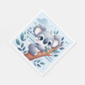 Sweet Baby Koala - Napkin Serviette (Ecke)