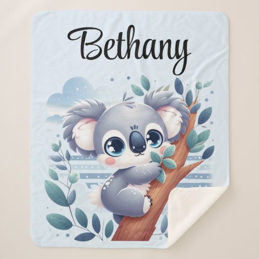 Sweet Baby Koala - Sherpa Blanket Sherpadecke (Vorderseite)