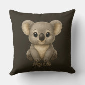Sweet Baby Koala Throw Pillow Kissen (Rückseite)