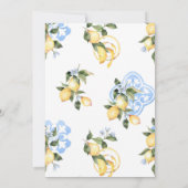 Sweet Baby Lemon Kinderdusche Einladung (Rückseite)