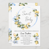 Sweet Baby Lemon Kinderdusche Einladung (Vorne/Hinten)