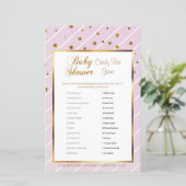 Sweet Baby Pink and Gold Baby Dusche - Candy Bar (Stehend Vorderseite)