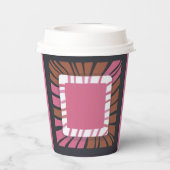 Sweet Baby Pink und Brown Yorkie Pappbecher (Rückseite)