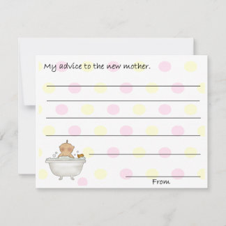 Sweet Baby Shower Adminkarten Hinweiskarte