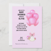 Sweet Baby Shower Girl Einladung (Vorderseite)