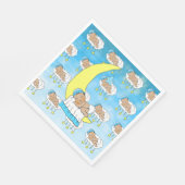 Sweet Baby Sleeping on Moon Ethnic Serviette (Ecke)