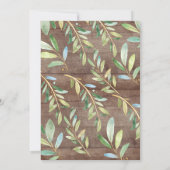 Sweet Baby Sloth Baby Dusche Einladung (Rückseite)