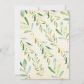 Sweet Baby Sloth Baby Dusche Einladung (Rückseite)