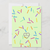 Sweet Baby Sprinkled w/ Love, Cupcake Shower Einladung (Rückseite)