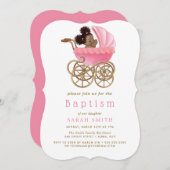 Sweet Baby Stroller Pram Taufe Christening Einladung (Vorne/Hinten)