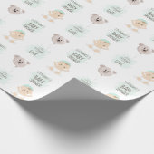 Sweet Baby und Bärenballon Geschenkpapier (Ecke)