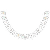 Sweet Baby und Bärenballon Wimpelkette (Alle)