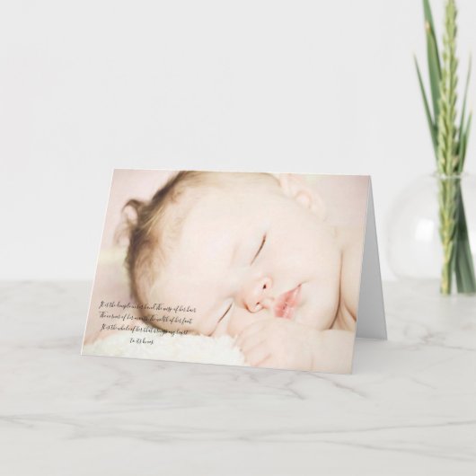 Sweet Baby Vielen Dank Dankeskarte (Vorderseite)