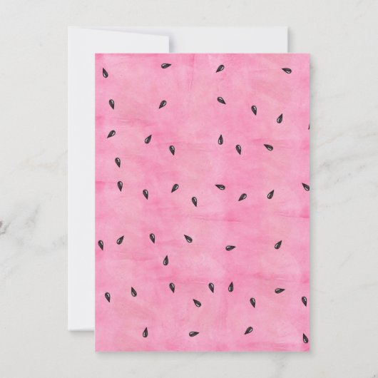 Sweet Baby Watermelon Kinderdusche Einladung (Rückseite)