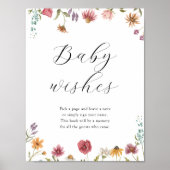 Sweet Baby wünscht Baby Dusche Gästebuch Schild (Vorne)
