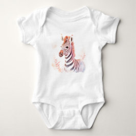Sweet Baby Zebra Head, Safari Tiere, Zootiere Baby Strampler