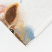Sweet Babyface Fuzzy Calf Portrait Fleecedecke (Ecke)