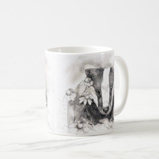 Sweet Badger Sketch Tasse (VorderseiteRechts)