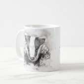 Sweet Badger Sketch Tasse (Vorderseite Links)