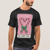 Sweet Balance Candy Cane Heart Christmas T-Shirt (Vorderseite)