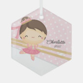 Sweet Ballerina Ballet Tanz Ornament Aus Glas (Vorderseite)