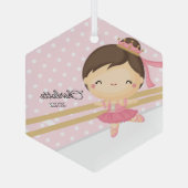 Sweet Ballerina Ballet Tanz Ornament Aus Glas (Rückseite)