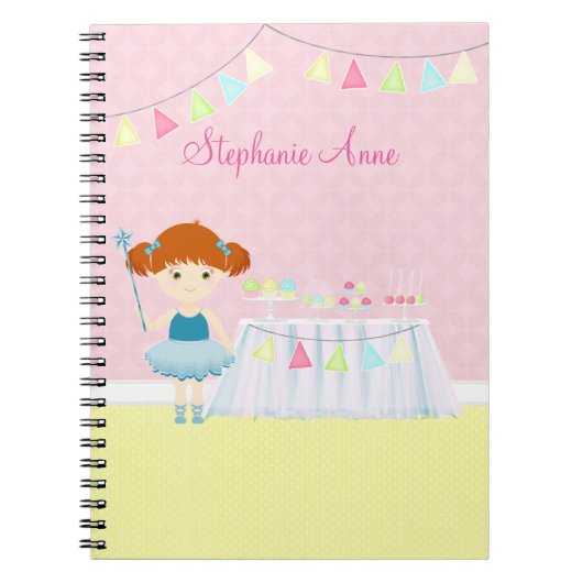 Sweet Ballerina Cupcake Celebration Notizblock (Vorderseite)