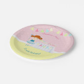 Sweet Ballerina Cupcake Celebration Pappteller (Schrägansicht)