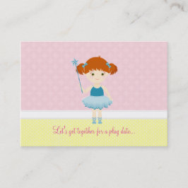 Sweet Ballerina Cupcake Celebration Telefonnummerkarte