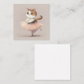 Sweet ballerina kitty mitteilungskarte (Vorne/Hinten)