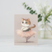 Sweet ballerina kitty postkarte (Stehend Vorderseite)