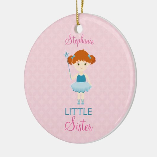 Sweet Ballerina Little Sister Keramik Ornament (Links)