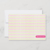 Sweet Ballerina Mädchen Geburtstag Dankeschön Kart Dankeskarte (Rückseite)