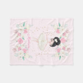 Sweet Ballerina Personalisiert Fleecedecke (Vorderseite (Horizontal))
