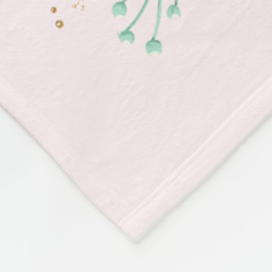 Sweet Ballerina Personalisiert Fleecedecke (Ecke)